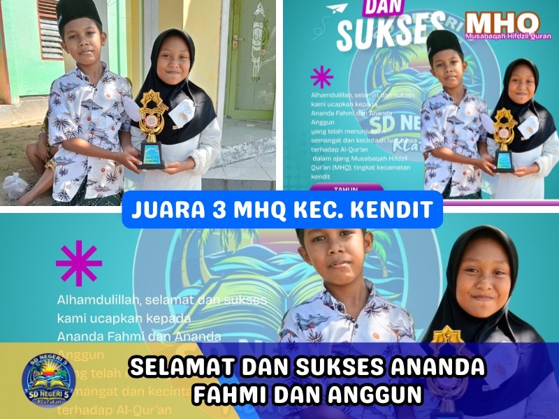 Prestasi Membanggakan! SDN 5 Klatakan Raih Juara 3 Lomba MHQ 2025 Kecamatan Kendit